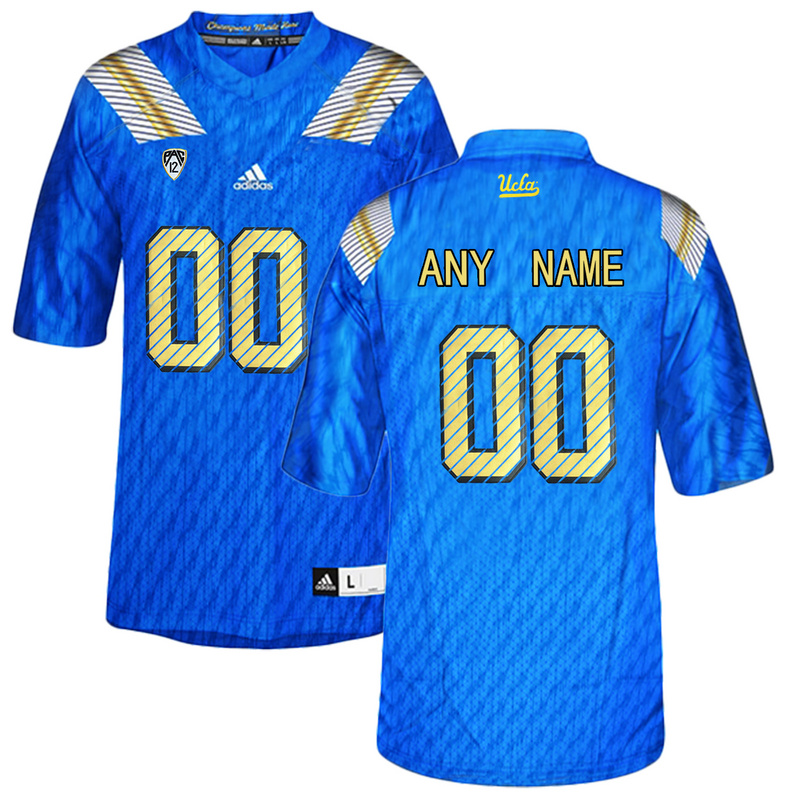 Men UCLA Bruins Customized College Football Authentic Jersey  Blue->->Custom Jersey